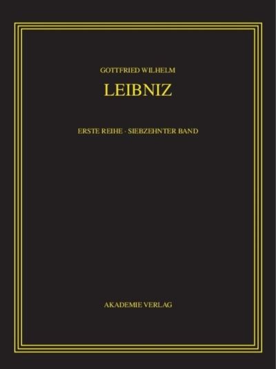 Cover for Gottfried Wilhelm Leibniz · Sämtliche Schriften und Briefe. (Book) (2001)