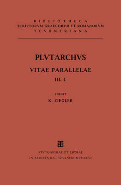 Cover for Plutarchus · Vitae parallelae. Volumen I (Book) [3rd edition] (1996)