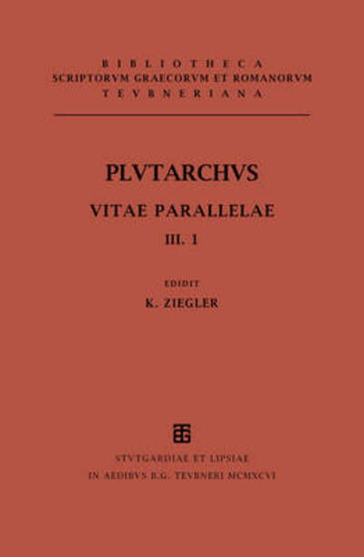 Cover for Plutarchus · Vitae parallelae. Volumen I (Book) [3rd edition] (1996)