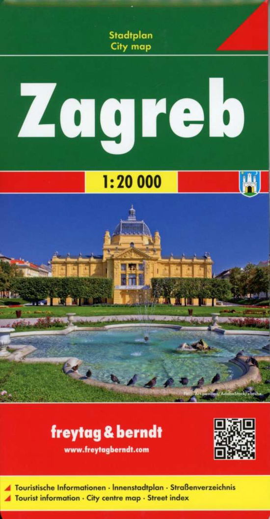 Cover for Freytag &amp; Berndt · Freytag &amp; Berndt City Map: Zagreb City Map (Hardcover Book) (2016)