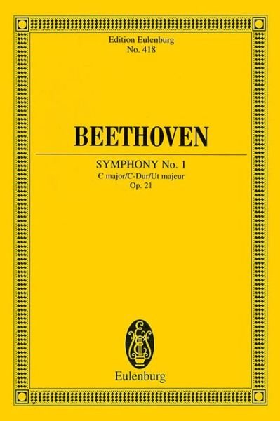 Cover for Ludwig van Beethoven · Symphony No. 1 in C Major, Op. 21 (Paperback Bog) (1986)