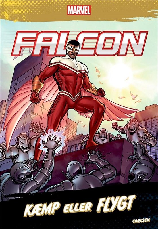Cover for Marvel · Mighty Marvel: Falcon - Kæmp eller flygt (Bound Book) [1. Painos] (2022)