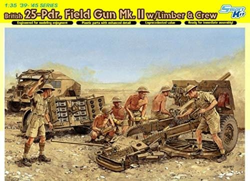 1/35 British 25-pdr. Field Gun Mk.ii Limber En Crew (5/22) * - Dragon - Merchandise - Marco Polo - 0089195866752 - 