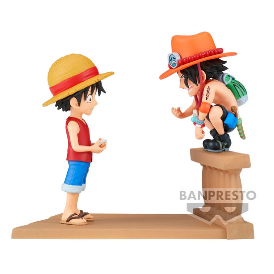 Cover for One Piece · Luffy &amp; Ace - Figure Wcf Log Stories 8 (Brinquedos) (2024)