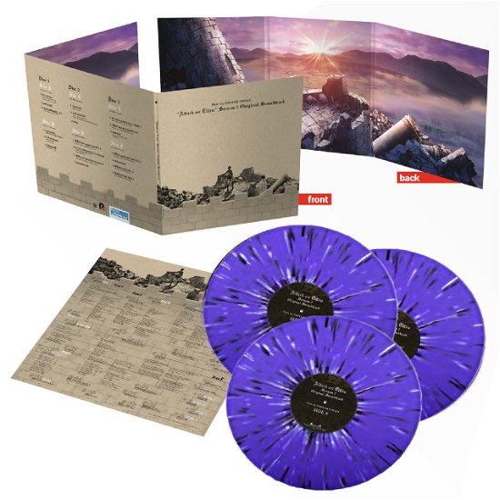 Cover for Hiroyuku Sawano · Attack on Titan Season 2 OST (LP) [Purple &amp; White Splatter Wax edition] (2022)