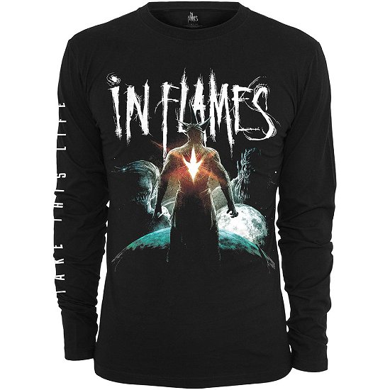 In Flames Unisex Long Sleeve T-Shirt: Take This Life (Sleeve Print) - In Flames - Koopwaar -  - 5056368610752 - 