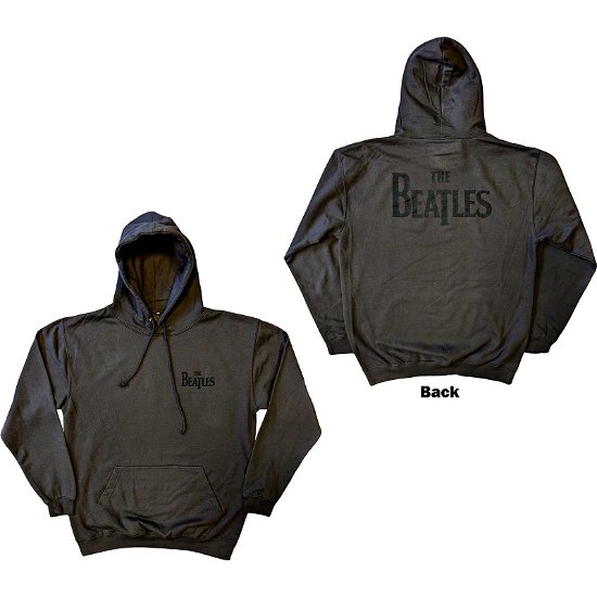 Cover for The Beatles · The Beatles Unisex Pullover Hoodie: Drop T Logo (Back Print) (Hoodie) [size S]