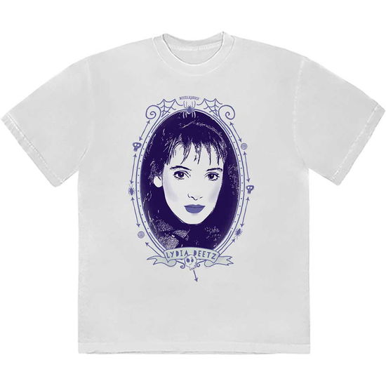 Beetlejuice Unisex T-Shirt: Lydia Deetz Framed (White) - Beetlejuice - Merchandise - - 5056737229752 - January 24, 2024
