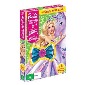 Cover for N/a · Barbie &amp; Her Sisters in the Great Puppy Adventure / Barbie - Magic of Pegasus / Barbie Enchanted (DVD) (2018)