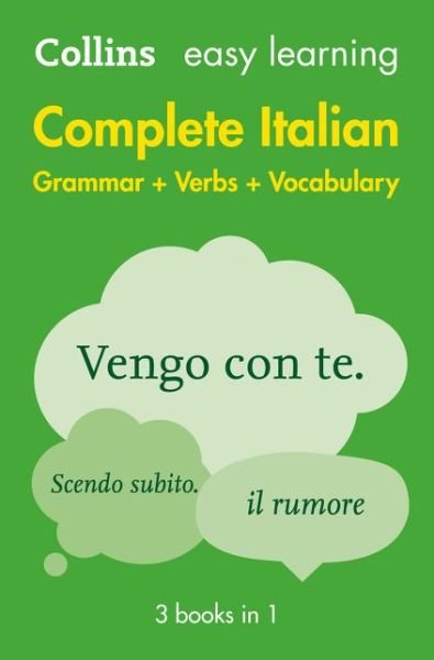 Cover for Collins Dictionaries · Easy Learning Italian Complete Grammar, Verbs and Vocabulary (3 books in 1): Trusted Support for Learning - Collins Easy Learning (Paperback Book) [2 Revised edition] (2016)