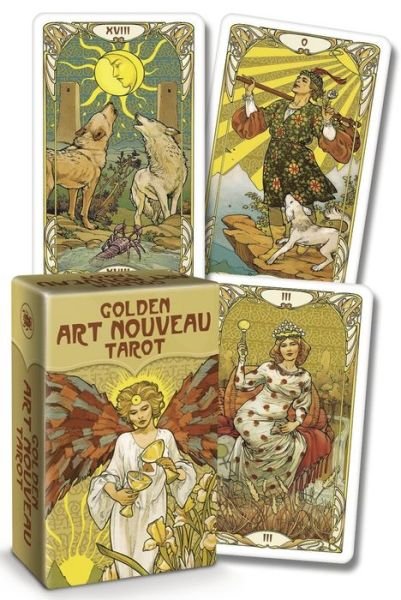 Golden Art Nouveau Tarot Mini - Giulia F. Massaglia - Bøker - Llewellyn Publications - 9780738769752 - 8. april 2021
