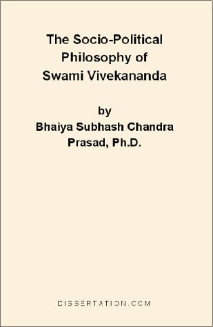 Cover for Bhaiya Subhash Chandra Prasad · The Socio-political Philosophy of Swami Vivekananda (Paperback Book) (1999)