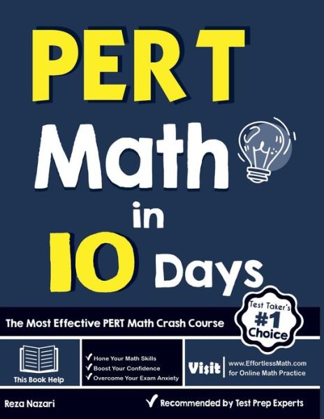 Cover for Reza Nazari · PERT Math in 10 Days (Paperback Book) (2020)