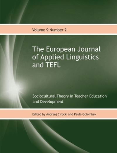 Cover for Andrzej Cirocki · The European Journal of Applied Linguistics and TEFL Volume 9 Number 2 : Sociocultural Theory in Teacher Education and Development (Pocketbok) (2020)