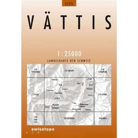 Cover for Switzerland Swisstopo · Vattis 2016 (Landkarten) (2021)