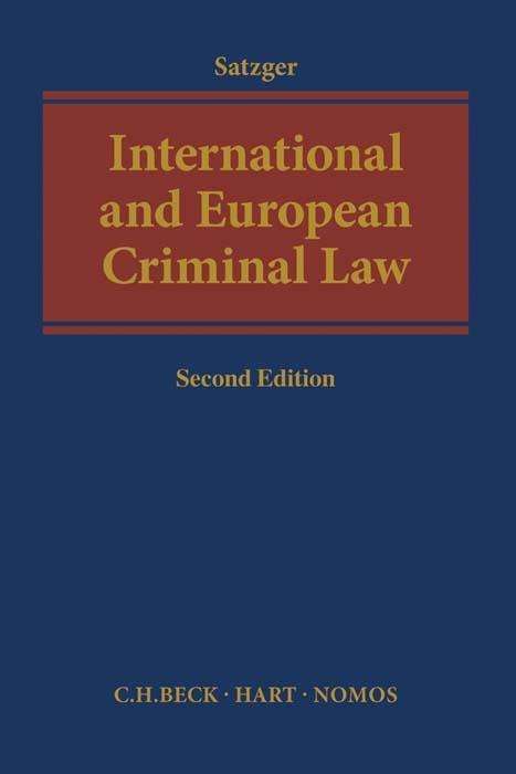 Cover for Satzger · International and European Crim (Book)