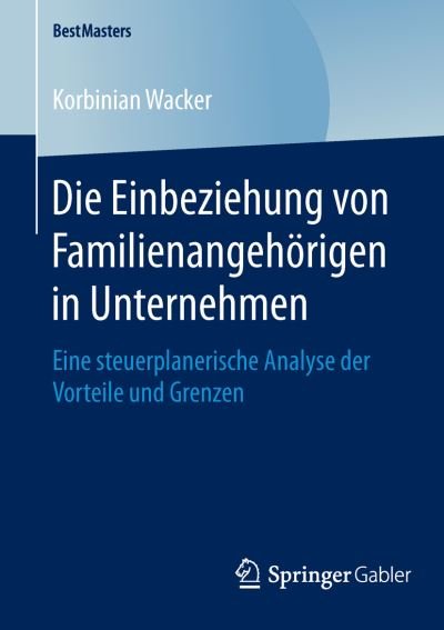 Cover for Wacker · Die Einbeziehung von Familienang (Book) (2016)