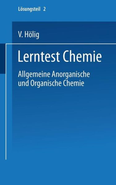 Cover for V. Holig · Lerntest Chemie - Universitatstaschenbucher (Paperback Book) [German edition] (1976)