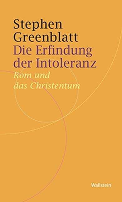 Cover for Greenblatt · Die Erfindung der Intoleranz (Bog)