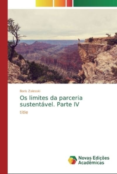 Cover for Zalesski · Os limites da parceria sustent (Book) (2020)