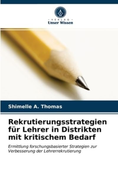 Cover for Thomas · Rekrutierungsstrategien für Lehr (N/A) (2021)