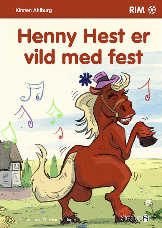 Cover for Kirsten Ahlburg · Rim: Henny Hest er vild med fest (Hardcover bog) [1. udgave] (2019)