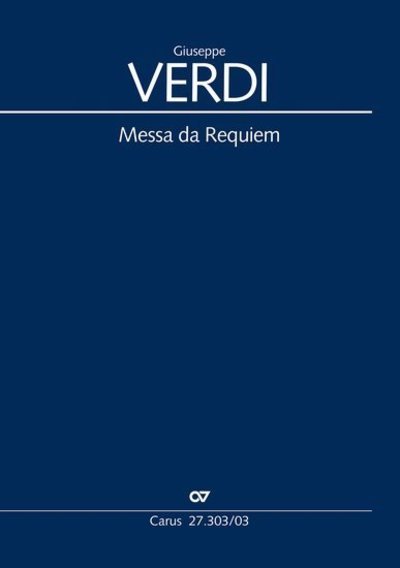 Cover for Verdi · Requiem,KA.CV27.303/03 (Bok)