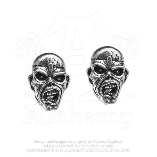 Iron Maiden Piece Of Mind Eddie Stud Earrings - Iron Maiden - Merchandise - IRON MAIDEN - 0664427046753 - 7 października 2019