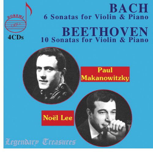 Complete Violin Sonatas of Beethoven & Bach - Beethoven / Bach,j.s. / Makanowitzky / Lee - Musikk - DRI - 0723721397753 - 13. januar 2009
