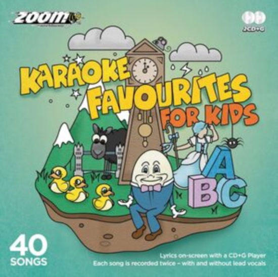 Cover for Zoom Karaoke · Karaoke Favourites For Kids (With And Without Lead Vocals) - 40 Songs (CD+G) (CD) (2022)