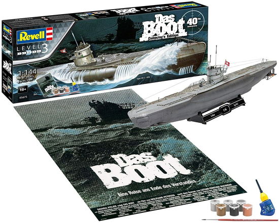 Das Boot Modellbausatz Geschenk-Set 1/144 U-Boot U - REVELL Gift Set Das Boot Movie 40 Years Collectors Ed. 1144 Toys - Merchandise - Revell - 4009803056753 - July 12, 2023