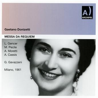 Cover for Gencer  Pecile  Moretti  Cassi · Messa Da Requiem Milan 260 (CD) (2013)