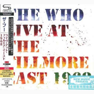 Cover for The Who · Live at the Fillmore (CD) (2018)