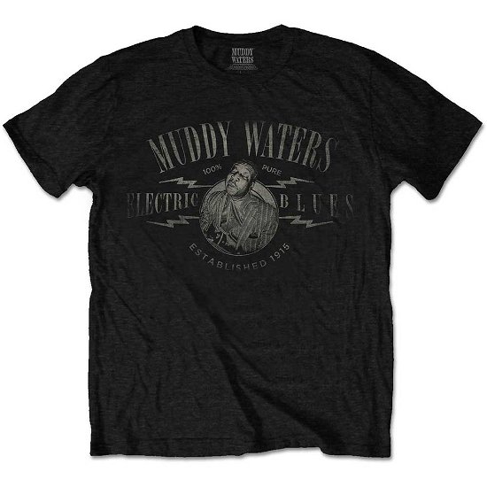 Muddy Waters Unisex T-Shirt: Electric Blues Vintage - Muddy Waters - Koopwaar -  - 5056170641753 - 