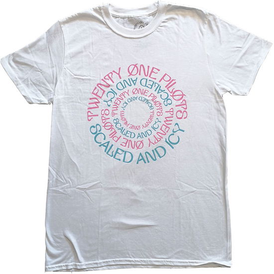 Cover for Twenty One Pilots · Twenty One Pilots Unisex T-Shirt: Circular (White) (T-shirt) [size S] [White - Unisex edition] (2021)