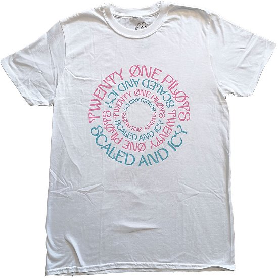 Cover for Twenty One Pilots · Twenty One Pilots Unisex T-Shirt: Circular (T-shirt) [size S] [White - Unisex edition]
