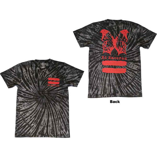 Ed Sheeran Unisex T-Shirt: Red Equals Butterfly (Back Print & Wash Collection) - Ed Sheeran - Produtos -  - 5056561072753 - 