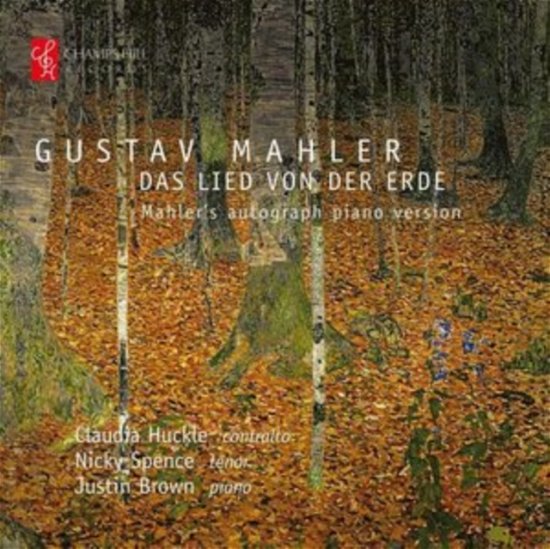 Cover for Huckle / Spence / Brown · Gustav Mahler: Das Lied Von Der Erde - Autograph Piano Version (CD) (2023)