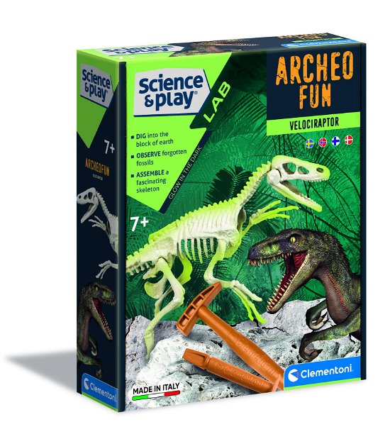 Cover for Clementoni · Archeo Fun Velociraptor (Toys) (2023)