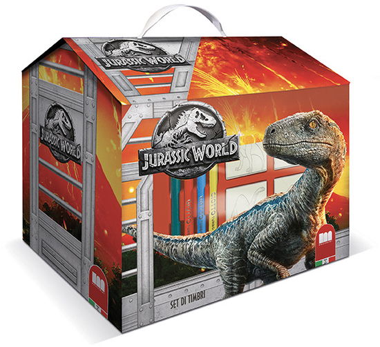 Cover for Multiprint 09975 · Casetta Set Timbri - Jurassic World (MERCH)