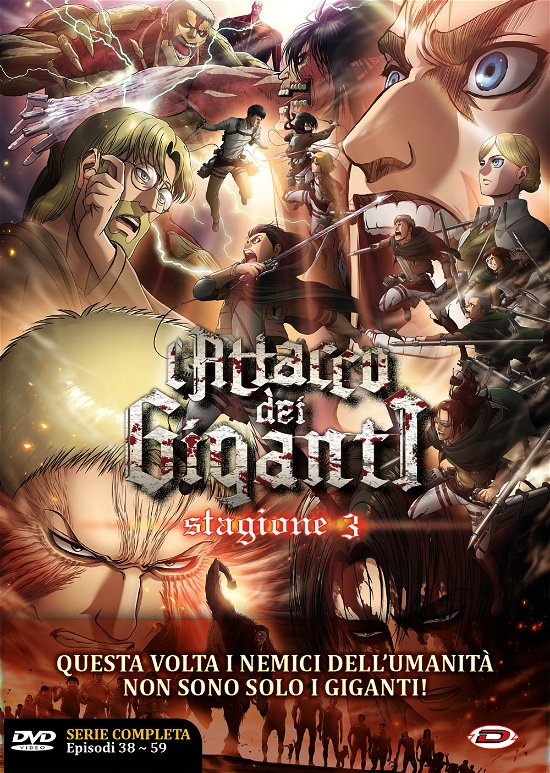 Cover for Attacco Dei Giganti (L') · Stagione 03 The Complete Series (4 Dvd) (Eps 01-22) (DVD) (2022)