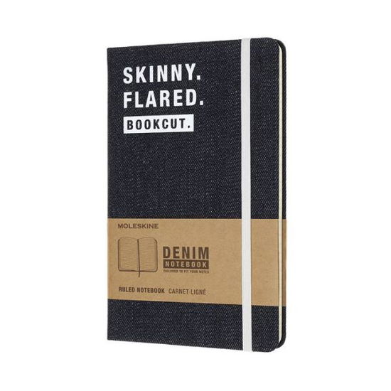 Cover for Moleskine · Moleskine Denim Notebook Limited Collection 'skinny. Flared. Bookcut.' Large Ruled Notebook Hard (Stationery) (2024)