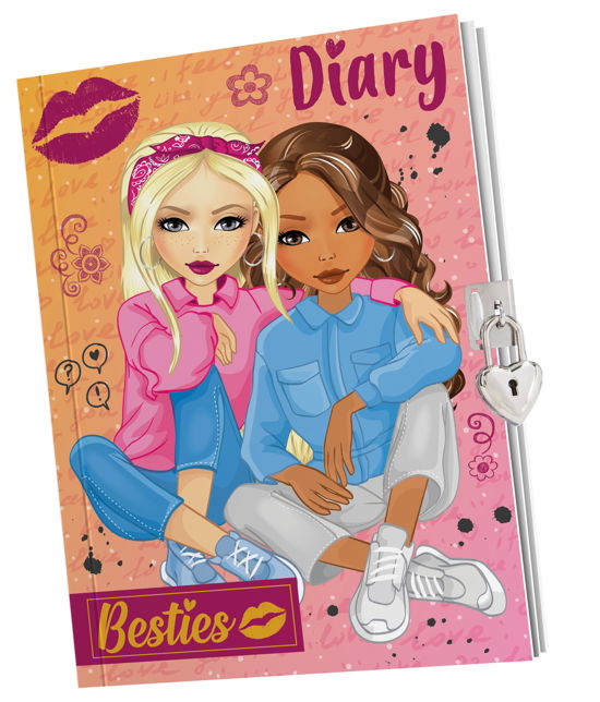 Cover for Besties · Besties Dagboek A5 met Slot (Brinquedos) (2023)