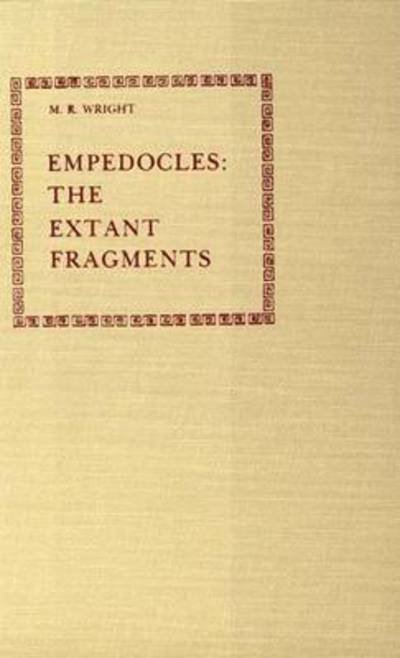 Cover for Empedocles · Empedocles: The Extant Fragments (Innbunden bok) (1981)