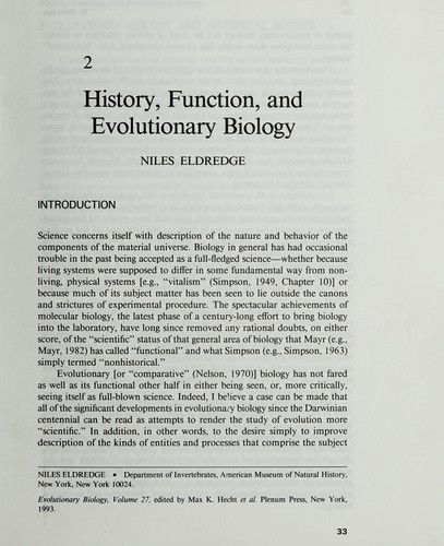 Cover for Evolutionary Biology (Hardcover bog) (1993)