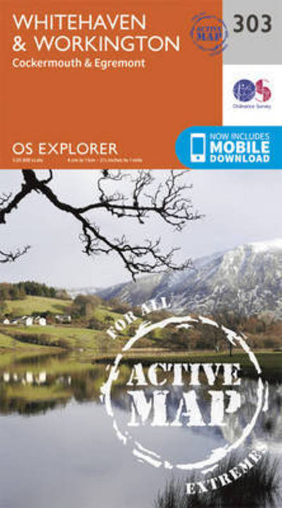 Cover for Ordnance Survey · Whitehaven and Workington - OS Explorer Active Map (Map) [September 2015 edition] (2015)