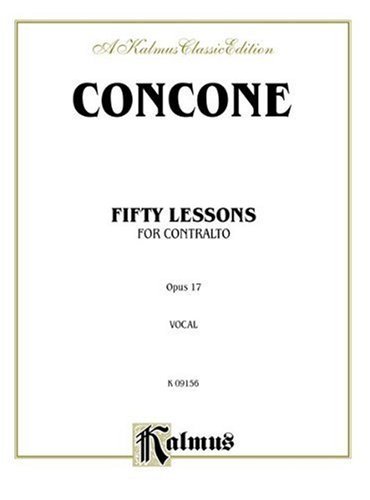 Cover for Giuseppe · Concone 40 Lessons Alto Op 17 V (Taschenbuch) [Kalmus edition] (1985)