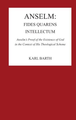 Cover for Karl Barth · Anselm: Fides Quaerens Intellectum: Anselm's Proof of the Existence of God in the Context of His Theological Scheme (Pittsburgh Reprint Series) (Paperback Bog) (1975)