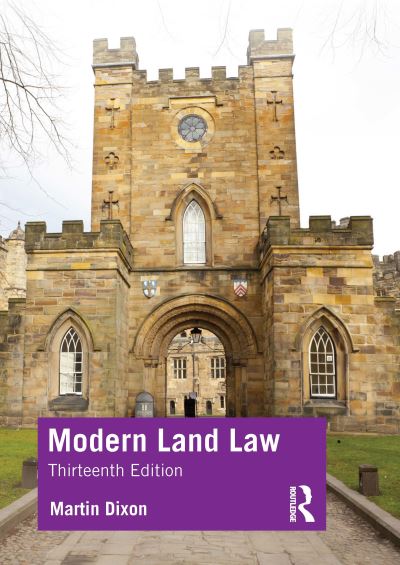 Cover for Dixon, Martin (University of Cambridge.) · Modern Land Law (Paperback Book) (2023)