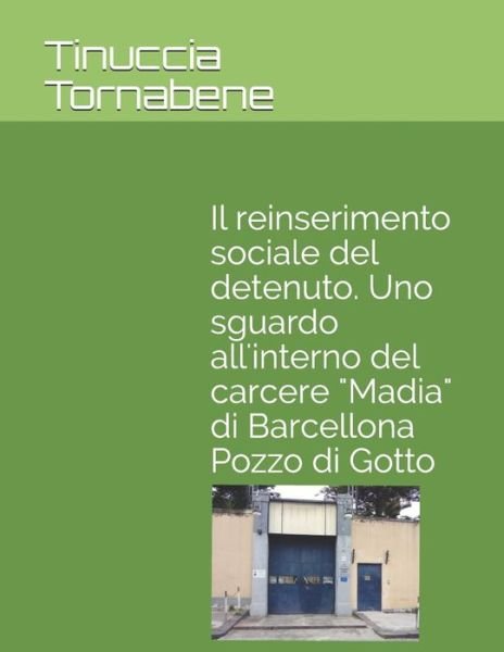 Cover for Tinuccia Tornabene · Il Reinserimento Sociale del Detenuto. Uno Sguardo All'interno del Carcere &quot;madia&quot; Di Barcellona Pozzo Di Gotto (Pocketbok) (2019)